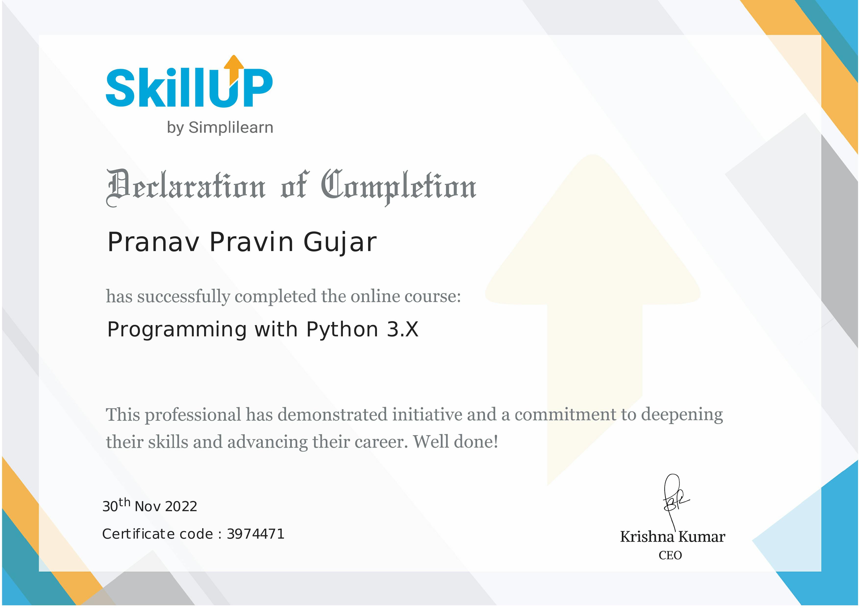 Simplilearn Python